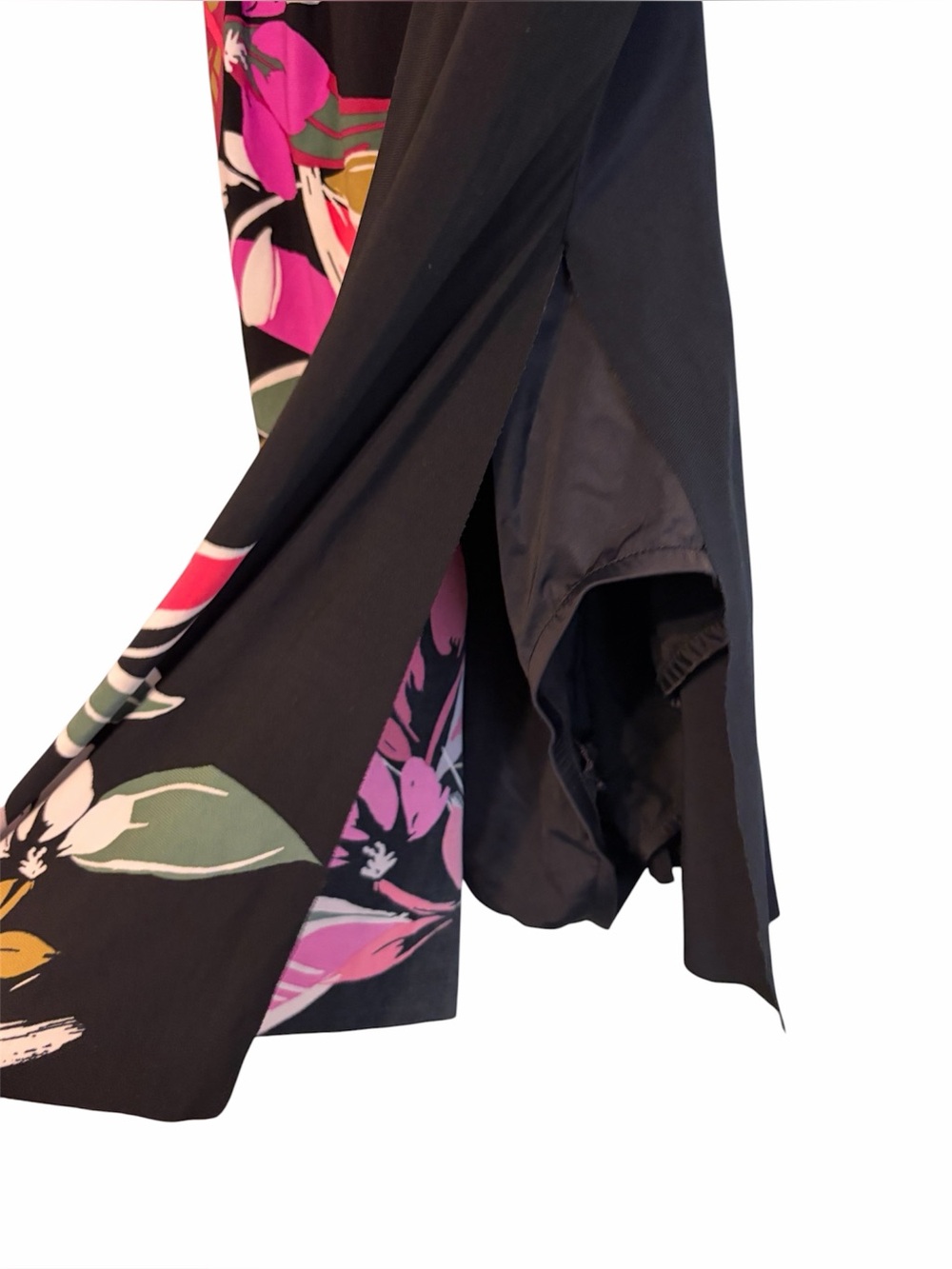 MAGICSUIT BLACK TROPICAL FLORAL IN PLACE PARKER ONE PIECE SWIMSUIT SWIM DRESS - Picture 6 of 9